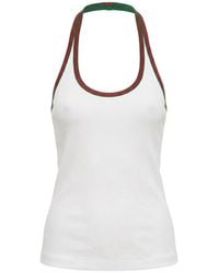 Gucci - Heavy Cotton Rib Tank Top - Lyst