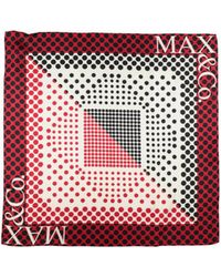 MAX&Co. - Polka Dot Square Scarf - Lyst