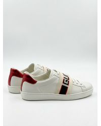 Gucci - Stripe Leather Sneaker - Lyst