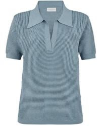 P.A.R.O.S.H. - Short-Sleeved Knitted Polo Shirt - Lyst