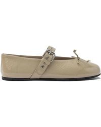 Miu Miu - Round Toe Ballet Shoes - Lyst