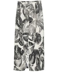 Alysi - Zip-Fastening Midi Skirt - Lyst