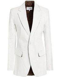 MM6 by Maison Margiela - Single-Breasted Suit Jacket - Lyst
