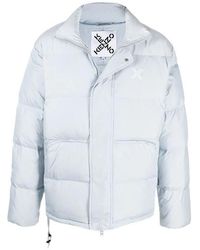 KENZO - Logo Print Padded Jacket - Lyst