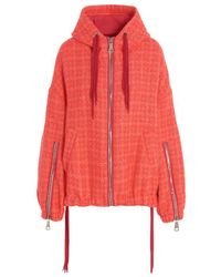 Khrisjoy - Tweed Drawstring Hood Jacket - Lyst
