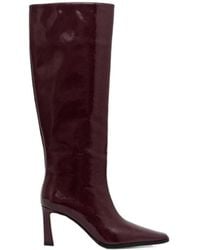 Michael Kors - Mid-Calf Calfskin Ankle Boots - Lyst