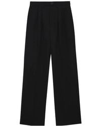 Anine Bing - Carrie Wide-Leg Wool Trousers - Lyst