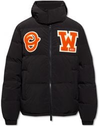 Off-White c/o Virgil Abloh - Zip-Up Long-Sleeved Puffer Coat - Lyst