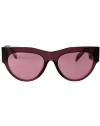 Versace - Eyewear Round Frame Sunglasses - Lyst