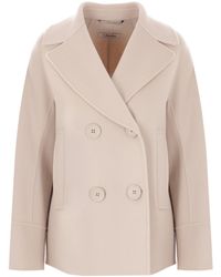 Max Mara - 'S Double-Breasted Long-Sleeved Coat - Lyst