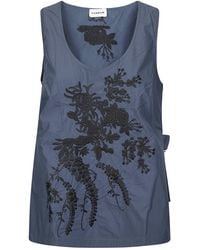 P.A.R.O.S.H. - P.A.R.O..H. Floral Embroidered Top - Lyst