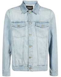 Dondup - Logo Detail Denim Jacket - Lyst