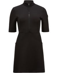 Moncler - Year Of The Snake Patch Neoprene Mini Dress - Lyst