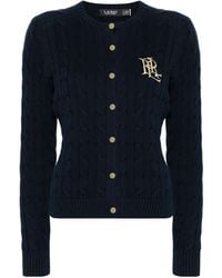 Ralph Lauren - Lauren Cable-Knit Cardigan - Lyst