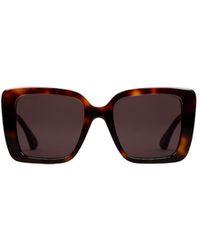 Gucci - Square Frame Sunglasses - Lyst