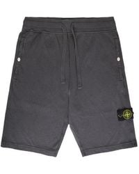 Stone Island - Logo Patch Drawstring Bermuda Shorts - Lyst