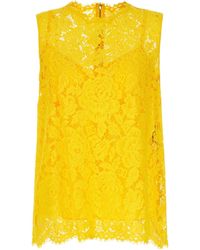 Dolce & Gabbana - Sleeveless Tops - Lyst