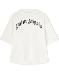 Palm Angels - Curved Logo Oversize T-Shirt - Lyst