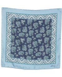 Brioni - Printed Pocket Square - Lyst