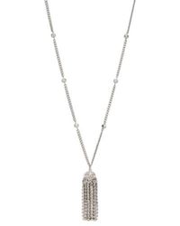 Rabanne - Crystal-Embellished Pendant Necklace - Lyst