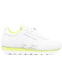 Emporio Armani - Calf-Leather Lace-Up Sneakers - Lyst