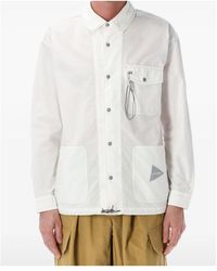 and wander - Technical Shirt Jacket - Lyst