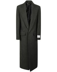 Victoria Beckham - Single Breasted Mid-Length Coat - Lyst