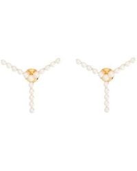 Y. Project - Embellished Mini Y Earrings - Lyst