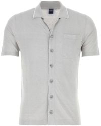 Fedeli - Short-Sleeved Button-Up Cardigan - Lyst