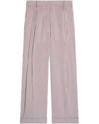 Dries Van Noten - Pleated Striped Trousers - Lyst