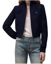 Dior - Zipped Cropped Macrocannage Jacket - Lyst