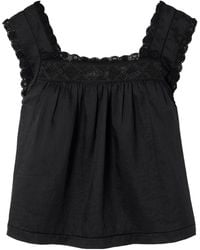 Doen - Aphra Crochet-Trim Blouse - Lyst