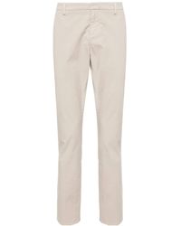 Dondup - Mid-Rise Straight Leg Trousers - Lyst