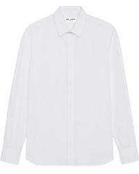 Saint Laurent - Yves Collar Slim Fit Shirt - Lyst