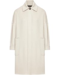 Max Mara - Atelier Baruffa Button Detailed Oversized Coat - Lyst