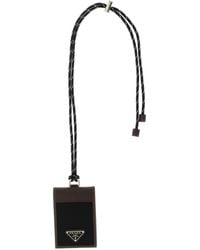 Prada - Speedrock Triangle-Logo Card Holder - Lyst