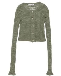 Acne Studios - Ribbed Semi-Sheer Cardigan - Lyst