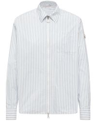 Moncler - Striped Long-Sleeved Shirt - Lyst