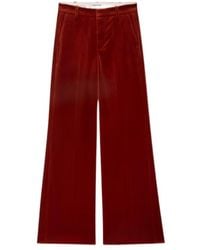 Zadig & Voltaire - Wide-Leg Velvet Trousers - Lyst