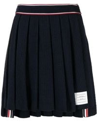 Thom Browne - Pleated High-Low Skirt - Lyst