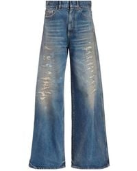 Dior - Christian Distressed Flared Jeans - Lyst
