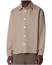 Ami Paris - Collared Long-Sleeved Shirt - Lyst