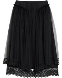 Simone Rocha - Elastic Waist Midi Skirt - Lyst