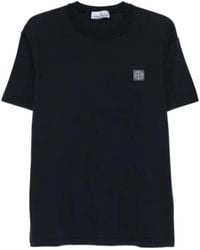 Stone Island - Label T-Shirts - Lyst