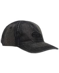 DIESEL - C-Enic Frayed Detailed Denim Cap - Lyst