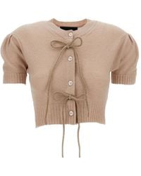 Simone Rocha - Tie-Detail Cardigan - Lyst