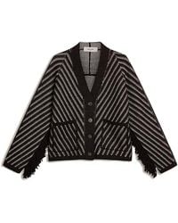 Golden Goose - Striped Wool Cardigan - Lyst