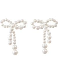 Sophie Bille Brahe - Bow-Shaped Pearl Earrings - Lyst