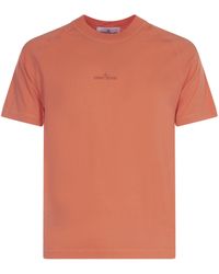Stone Island - Compass-Printed Crewneck T-Shirt - Lyst