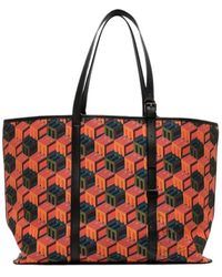 MCM - Cubic Monogram Jacquard Tote Bag - Lyst